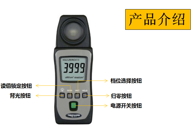 泰瑪斯TENMARS TM-213紫外線照度計產(chǎn)品說明